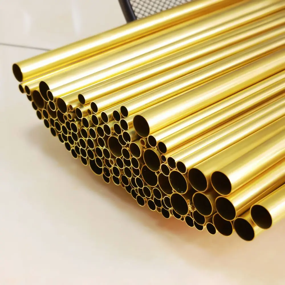 AliExpress Brass Tube OD1-7.5mm Length300 500mm Round Brass Alloy Pipe Straight Small Outer Diameter Finish Draw Precise Thickness 0.2-3, view 3
