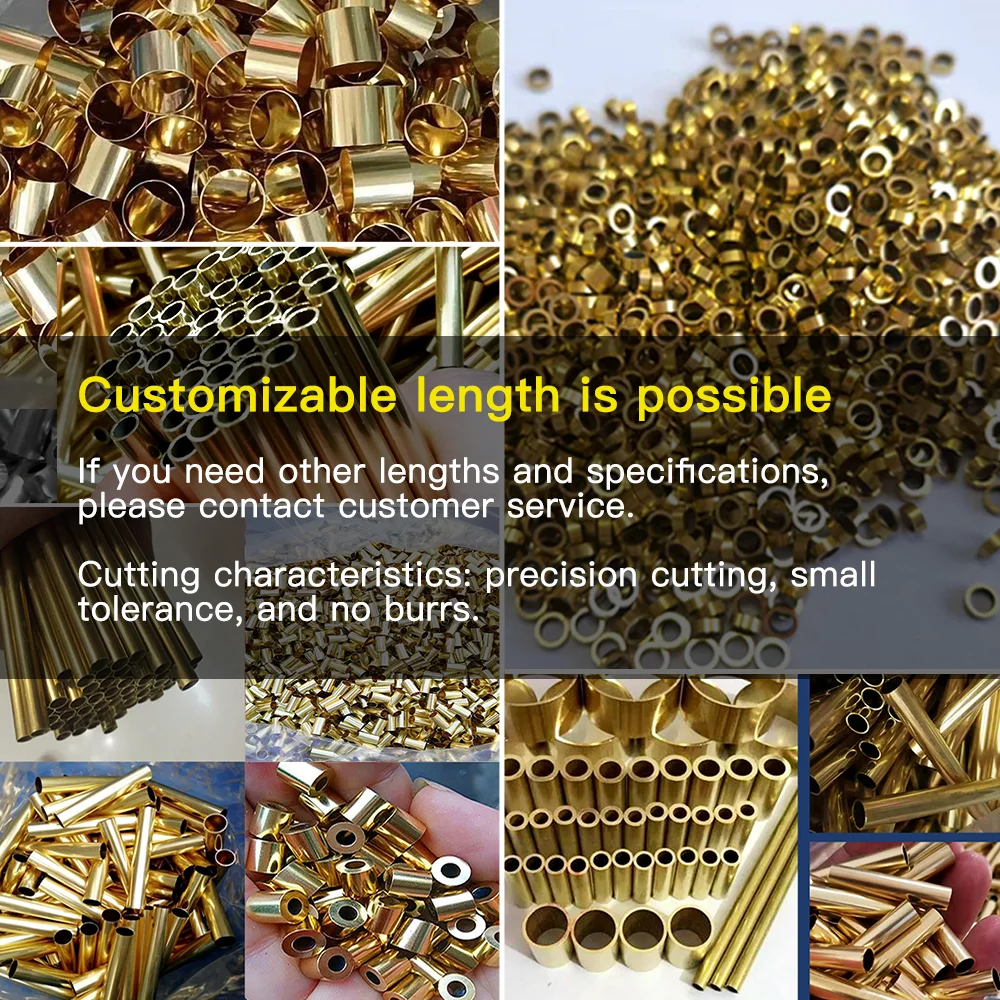 AliExpress Brass Tube OD1-7.5mm Length300 500mm Round Brass Alloy Pipe Straight Small Outer Diameter Finish Draw Precise Thickness 0.2-3, view 5