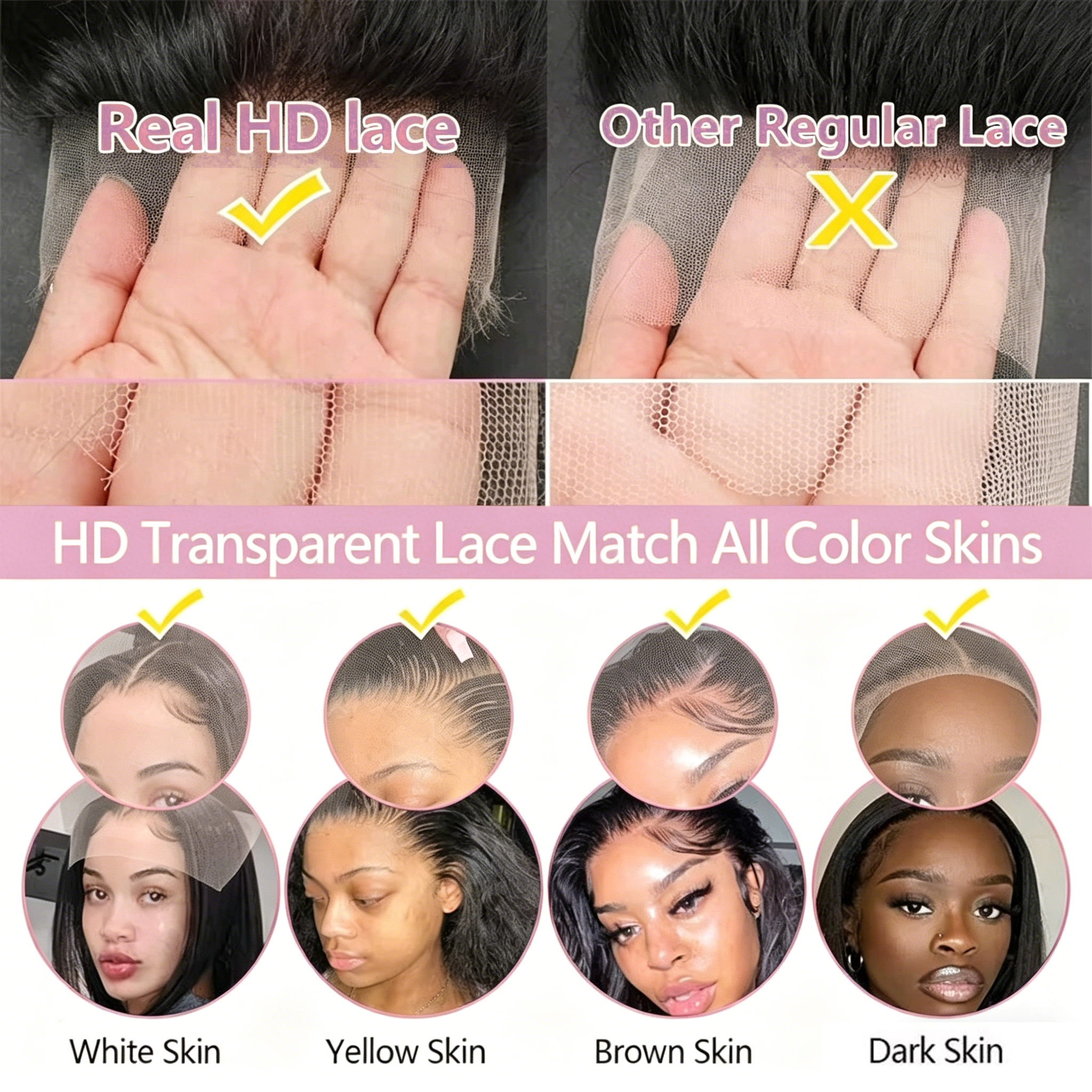 AliExpress Brazilian Natural Body Wave Virgin Human Hair Wig HD Lace Frontal Closure 360 Wig 13x4 13x6 5x5 180% 200% Density 16-40 Inch Pre Bleached Knots, view 6