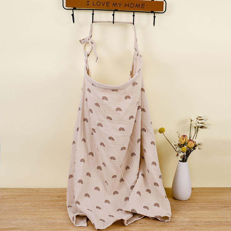 AliExpress Breathable Baby Nursing Cover Maternity Breastfeeding Cover Cotton Muslin Baby Feeding Blanket Privacy Apron Stroller Blankets, view 3