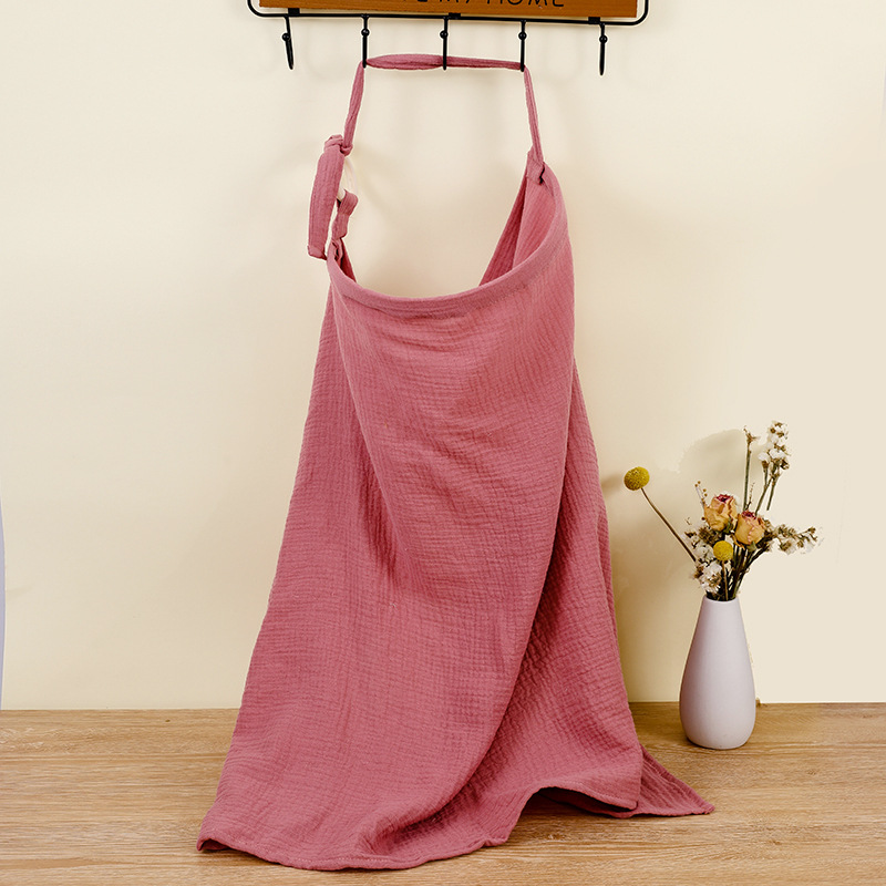 AliExpress Breathable Baby Nursing Cover Maternity Breastfeeding Cover Cotton Muslin Baby Feeding Blanket Privacy Apron Stroller Blankets, view 5