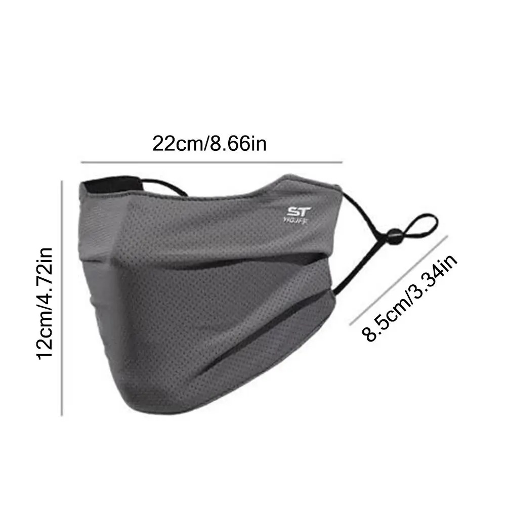 AliExpress Breathable Ice Silk Face Cover UV Face Shield Washable Reusable Sun Protection Face Mask for Motorcycle Running Riding Exercise, view 2