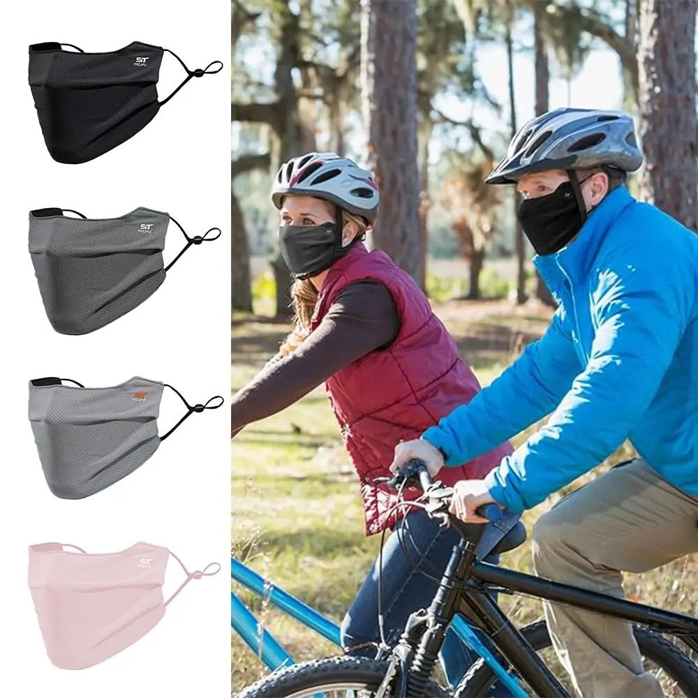AliExpress Breathable Ice Silk Face Cover UV Face Shield Washable Reusable Sun Protection Face Mask for Motorcycle Running Riding Exercise, view 6