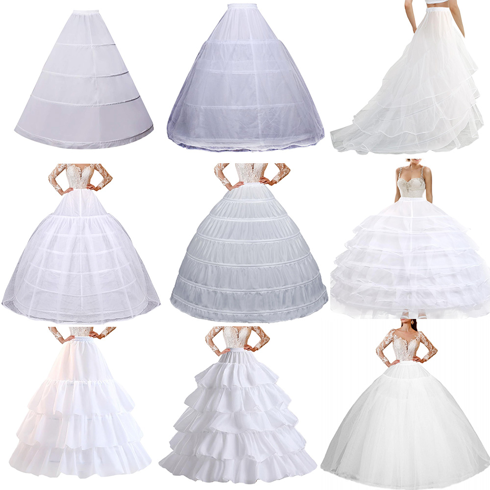 AliExpress Bridal Wedding Petticoat Underskirt Ball Gown Crinoline Slip Underskirt Bridae Prom Dress Petticoats