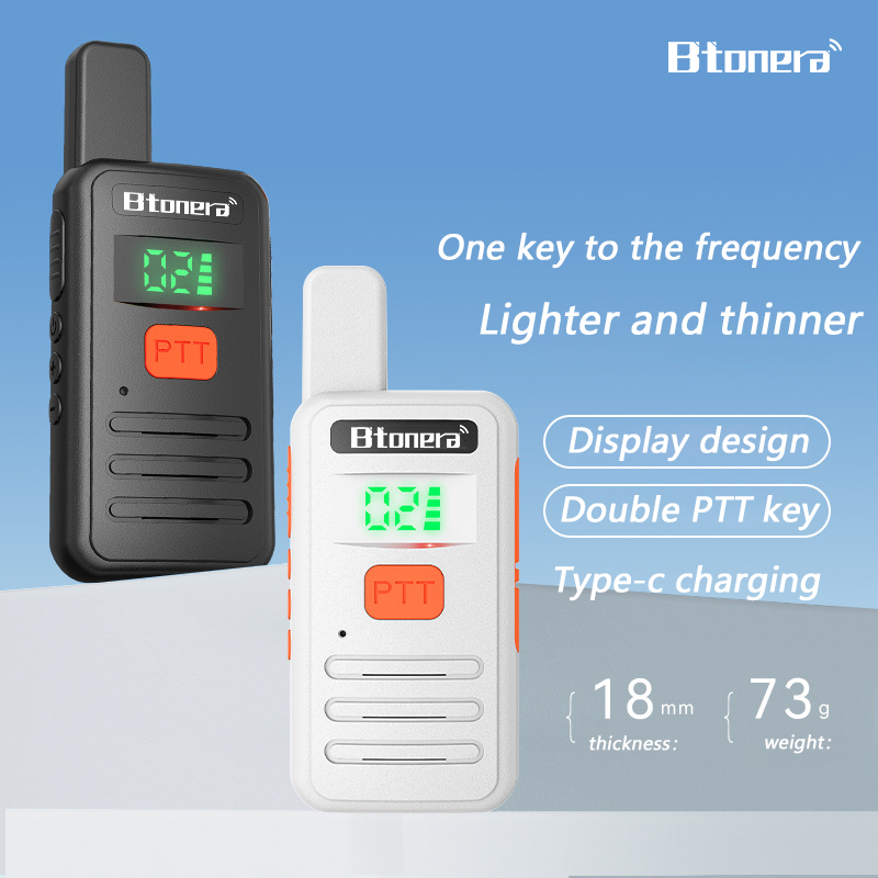 AliExpress Btonera T1 Mini Walkie Talkie pmr 446 Profesional Walkie Talkies Largo Alcance mini Radio Wolkie Tokie Walkies de Largo Alcance, view 2