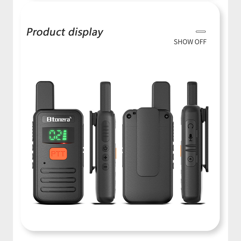 AliExpress Btonera T1 Mini Walkie Talkie pmr 446 Profesional Walkie Talkies Largo Alcance mini Radio Wolkie Tokie Walkies de Largo Alcance, view 5