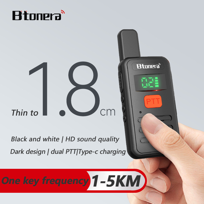 AliExpress Btonera T1 Mini Walkie Talkie pmr 446 Profesional Walkie Talkies Largo Alcance mini Radio Wolkie Tokie Walkies de Largo Alcance
