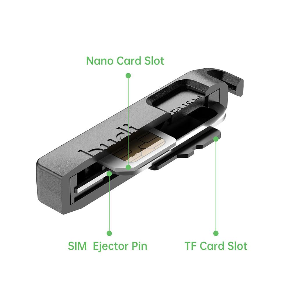 AliExpress BUDI Anti-Lost Sim Card Eject Pin Needle Plastic Storage Box Mobile Phone Steel Ejector Pin SIM TF Card Tray Opener Keyring, view 4