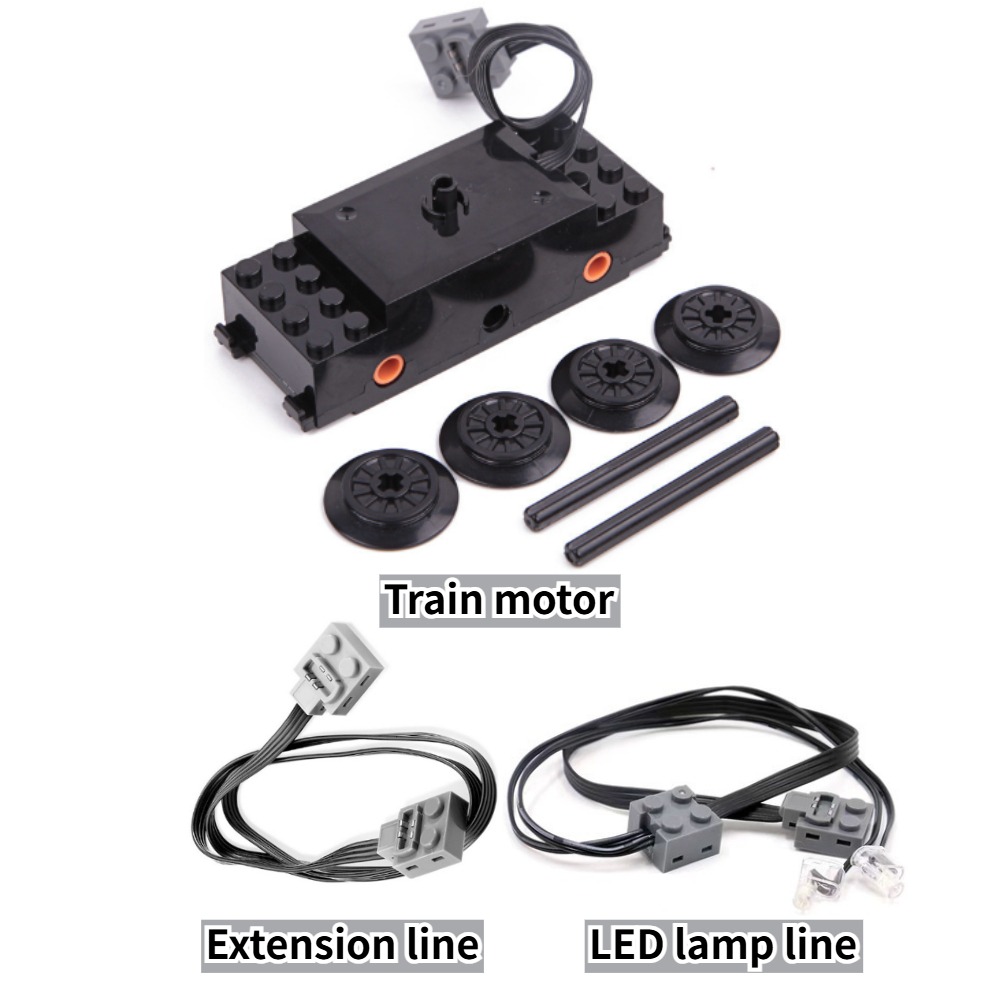 AliExpress Building Block Toy Assembly, MOC Technology Motor Motor Mechanical Power Combination LED Light Cord Extension Spare Parts 88002