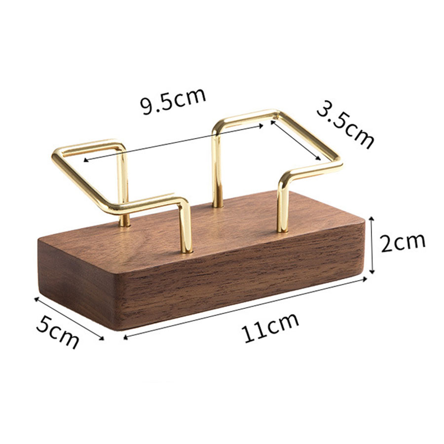 AliExpress Wooden Business Card Holder Desk Stand, view 6