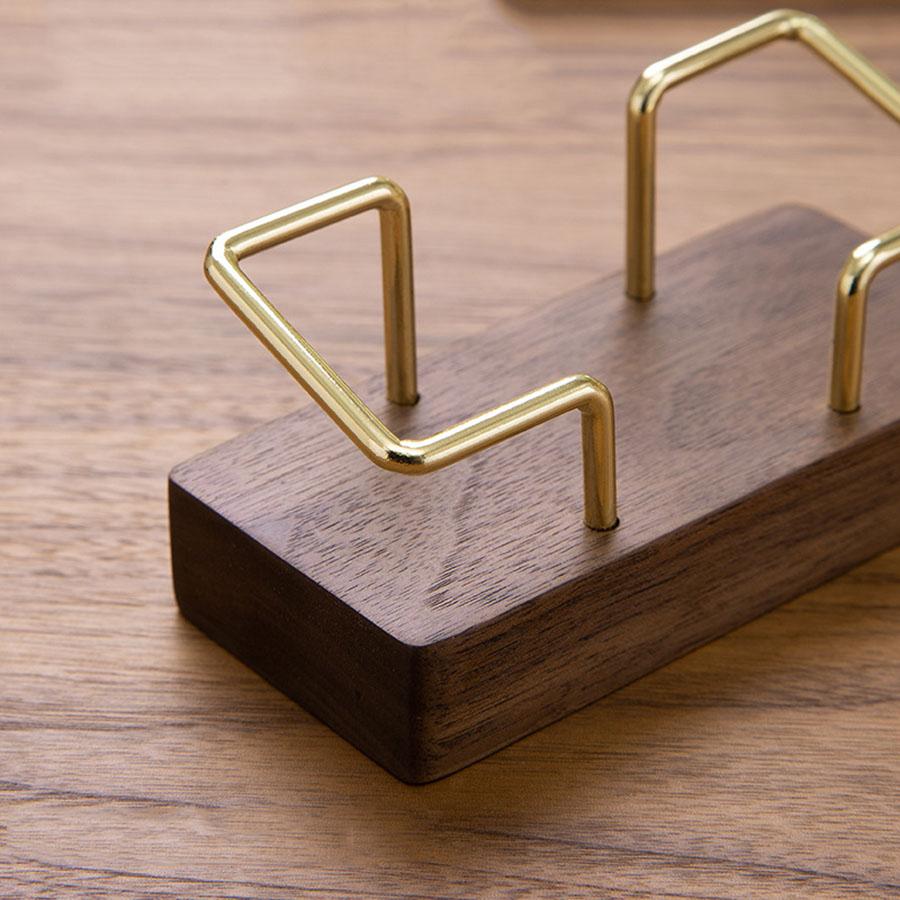 AliExpress Wooden Desktop Business Card Holder, view 5