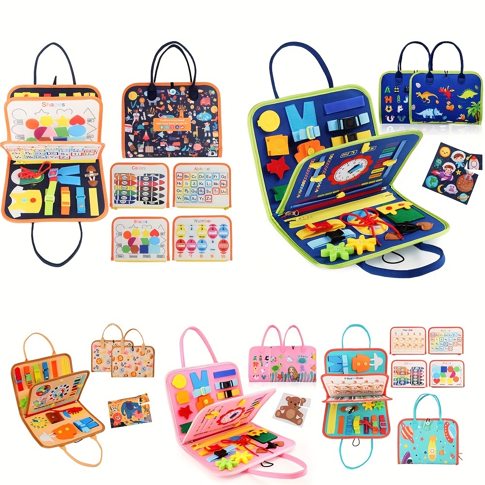 AliExpress Busy Board Montessori Toys Gifts, Sensory Toys,Educational Travel Toys, Preschool Activities for Learning Fine Motor Skills