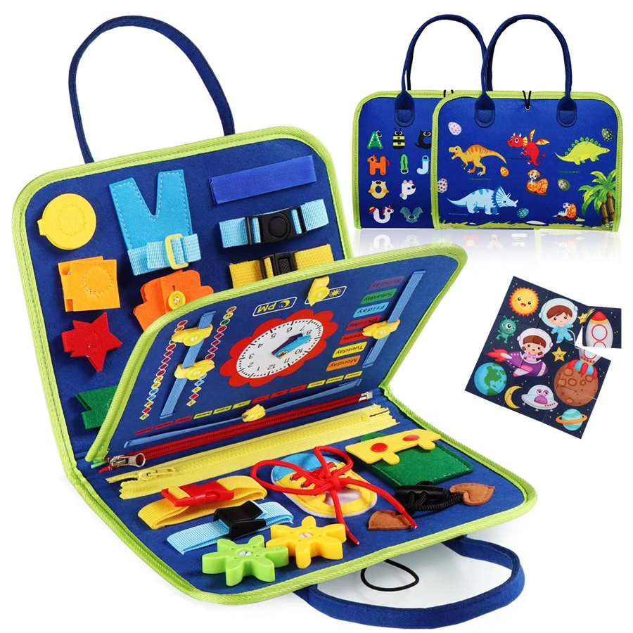AliExpress Busy Board Montessori Toys Gifts, Sensory Toys,Educational Travel Toys, Preschool Activities for Learning Fine Motor Skills, view 2