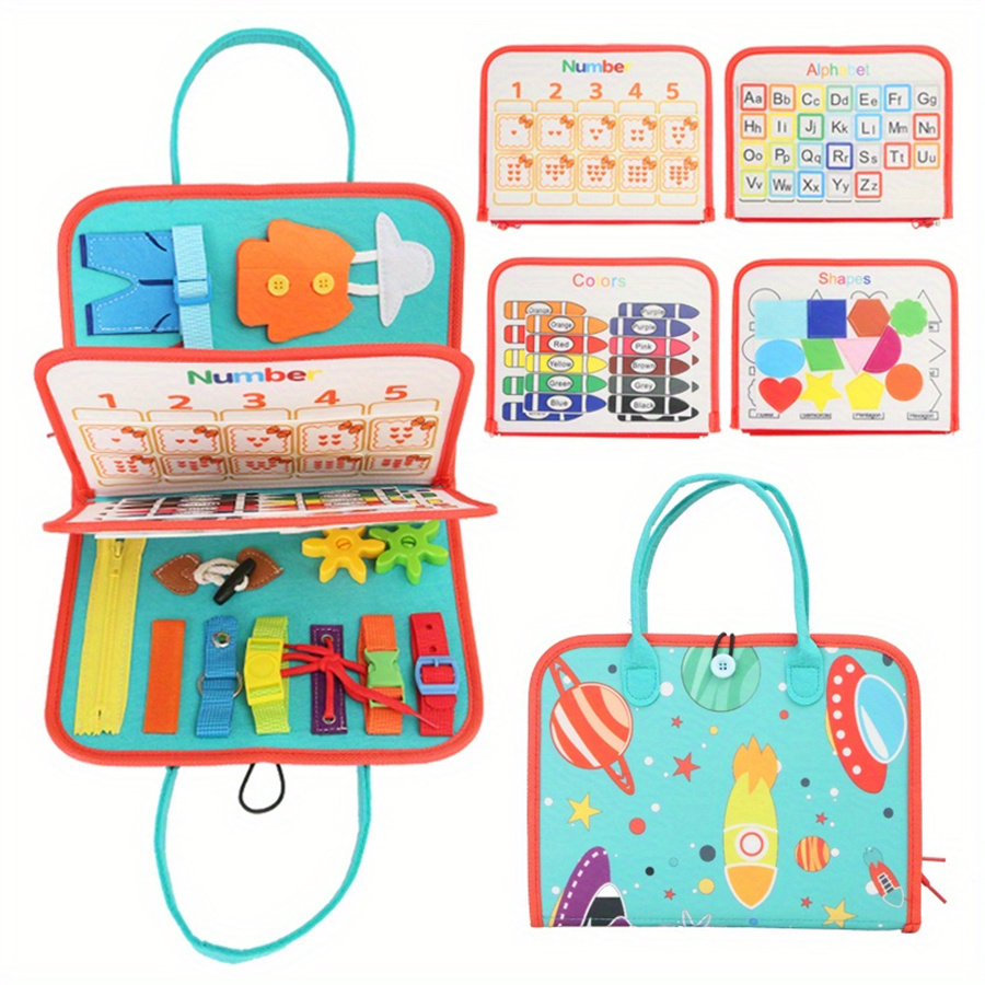AliExpress Busy Board Montessori Toys Gifts, Sensory Toys,Educational Travel Toys, Preschool Activities for Learning Fine Motor Skills, view 5