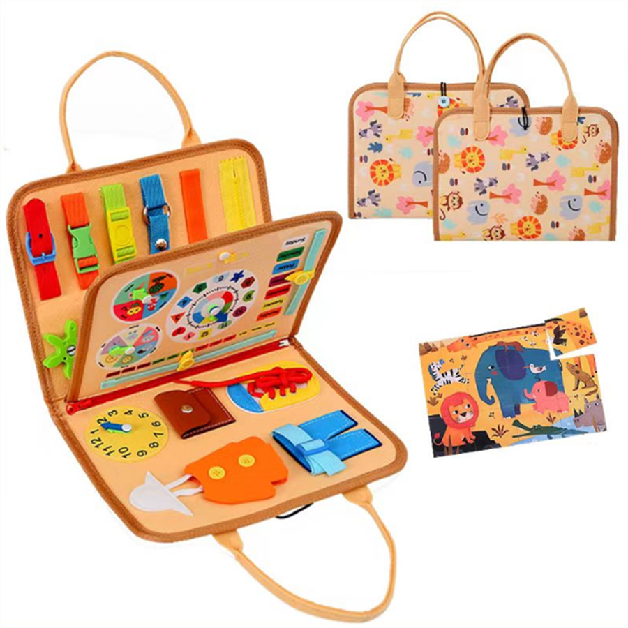 AliExpress Busy Board Montessori Toys Gifts, Sensory Toys,Educational Travel Toys, Preschool Activities for Learning Fine Motor Skills, view 6