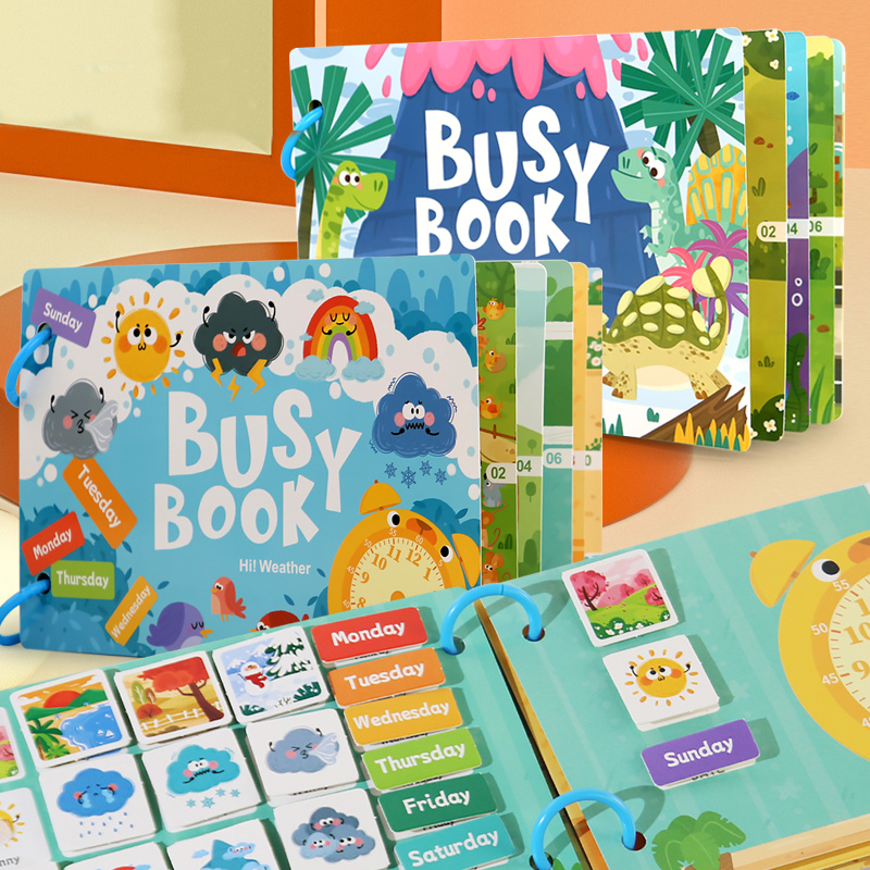 AliExpress Busy Book for Kids, Animals Vehicles Dinosaurs Stickers, Matching Number & Letter Games, Interactive Learning Activity Book, view 2