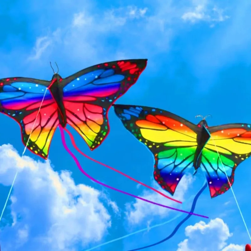 AliExpress Butterfly Kite Steering Beautiful Butterfly 1.45m Kite Air Bounce with Kite Line Children's Kite Outdoor Sports, view 2
