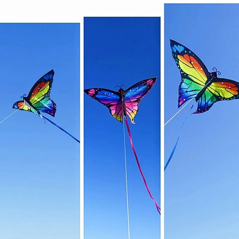 AliExpress Butterfly Kite Steering Beautiful Butterfly 1.45m Kite Air Bounce with Kite Line Children's Kite Outdoor Sports, view 3