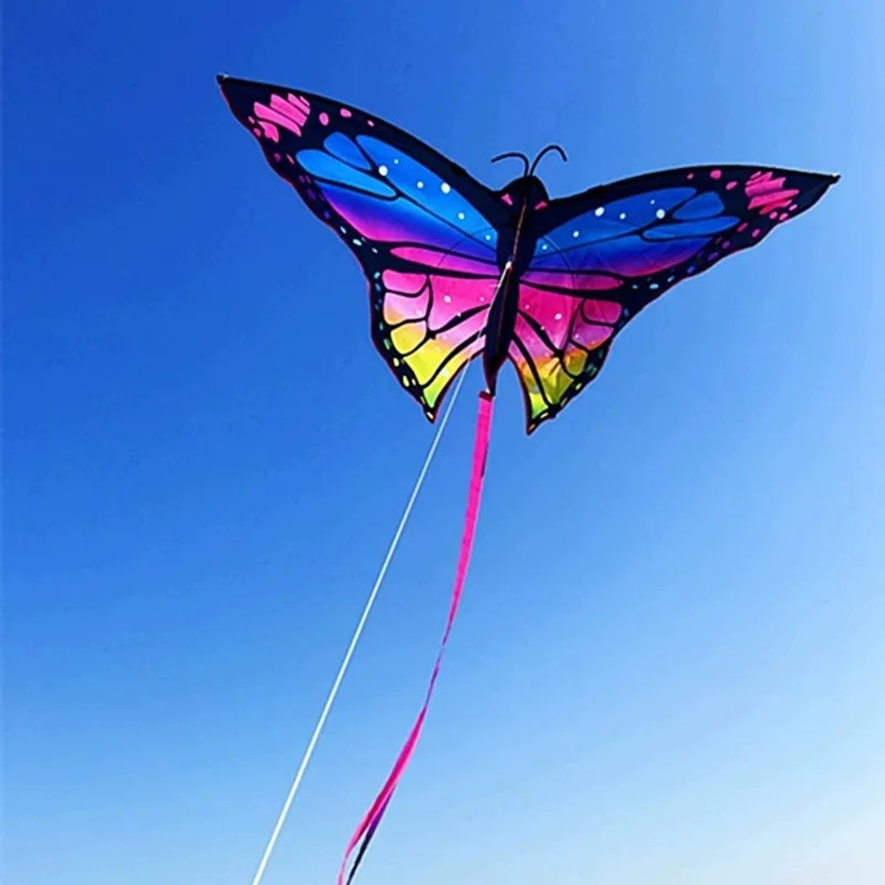 AliExpress Butterfly Kite Steering Beautiful Butterfly 1.45m Kite Air Bounce with Kite Line Children's Kite Outdoor Sports, view 5