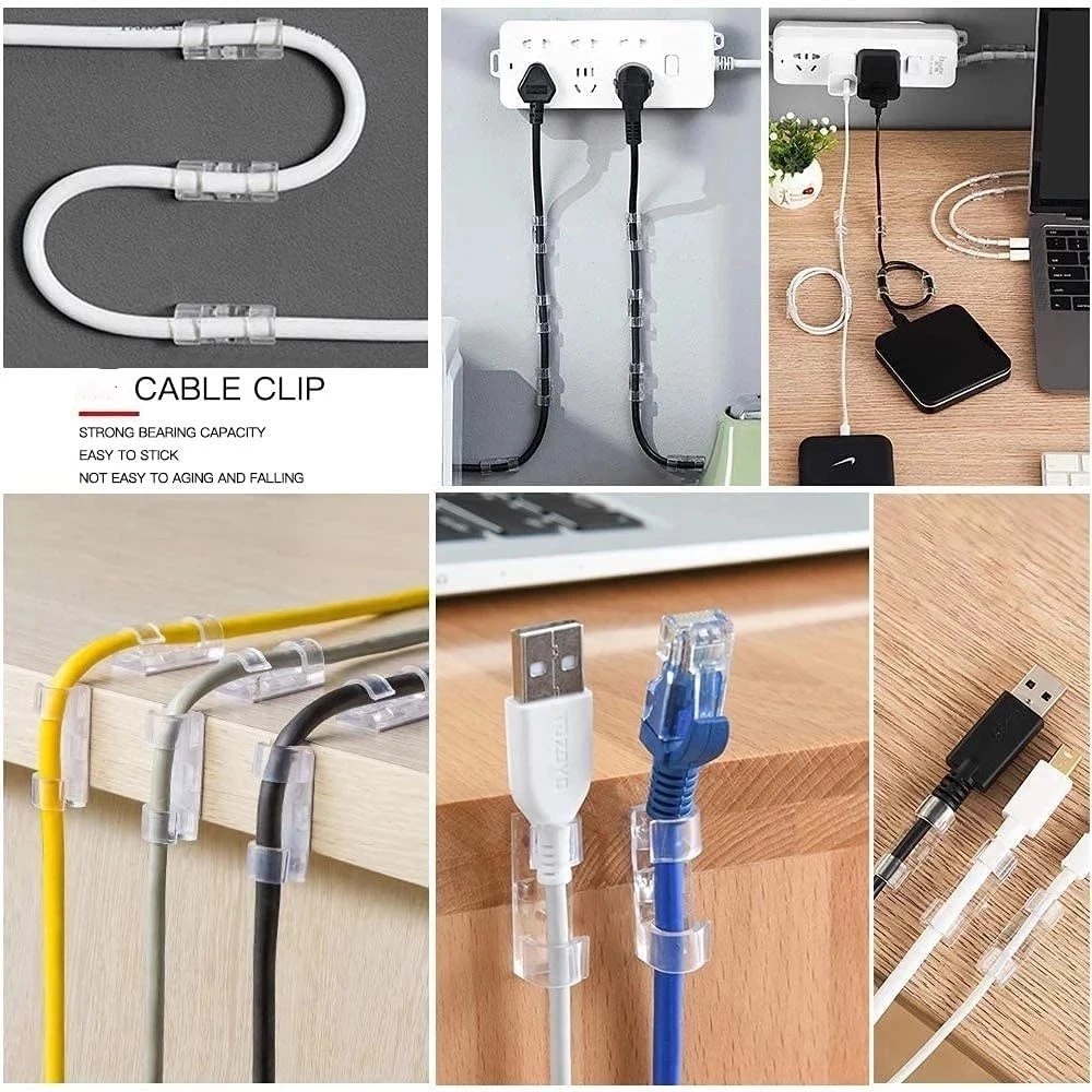 AliExpress Self-Adhesive Cable Clips for Desk and Car, view 5