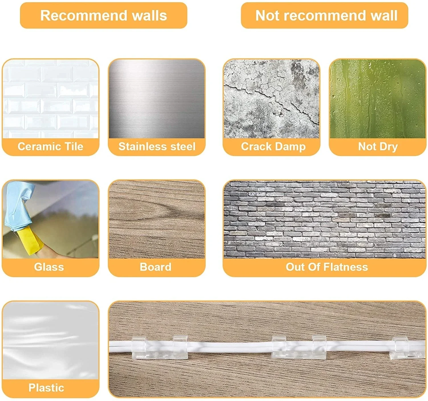 AliExpress Self-Adhesive Cable Clips Organizer, view 6