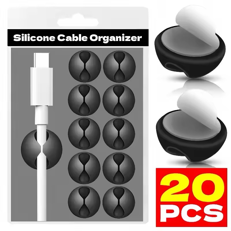 AliExpress Silicone Self-Adhesive Cable Management Clips