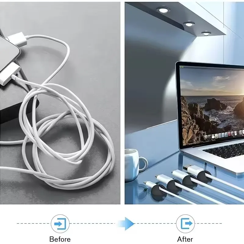 AliExpress Silicone Self-Adhesive Cable Management Clips, view 2