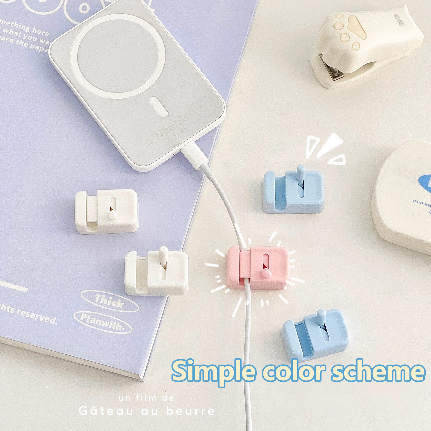 AliExpress No-Drill Desk Edge Cable Management Clip, view 6
