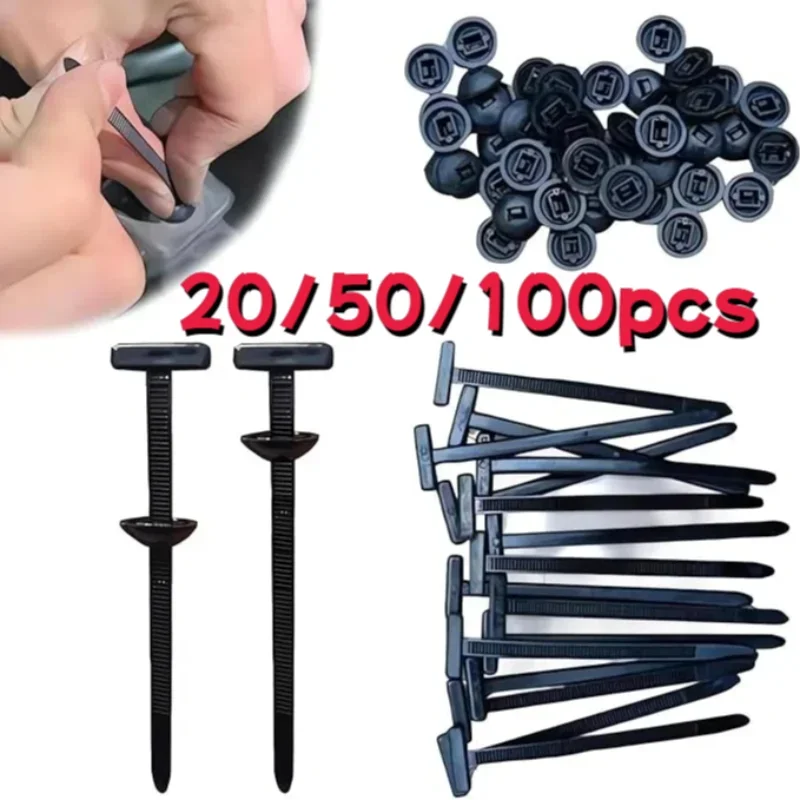 AliExpress Cable tie buckle fixed through the core nail cable tie buckle mudguard fender inner lining trunk buckle, view 2