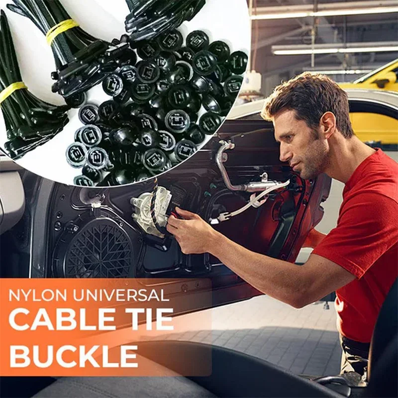AliExpress Cable tie buckle fixed through the core nail cable tie buckle mudguard fender inner lining trunk buckle, view 3