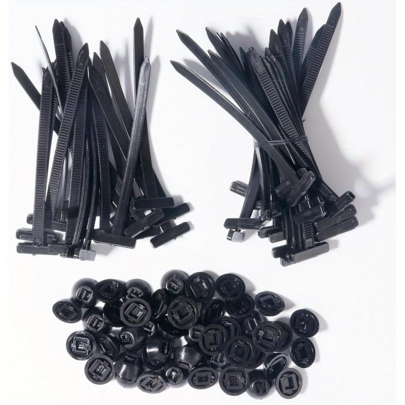 AliExpress Cable Tie Buckle Fixed Through The Core Nail Cable Tie Buckle Mudguard Fender Inner Lining Trunk Buckle, view 3