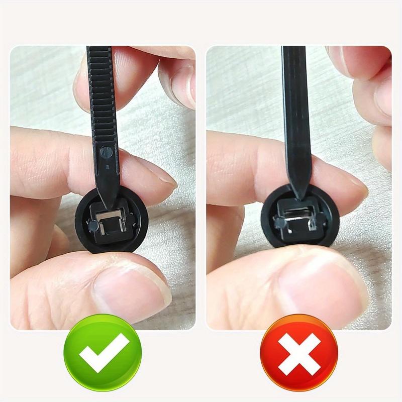 AliExpress Cable Tie Buckle Fixed Through The Core Nail Cable Tie Buckle Mudguard Fender Inner Lining Trunk Buckle, view 4