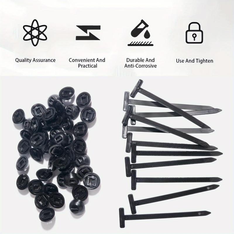 AliExpress Cable Tie Buckle Fixed Through The Core Nail Cable Tie Buckle Mudguard Fender Inner Lining Trunk Buckle, view 6