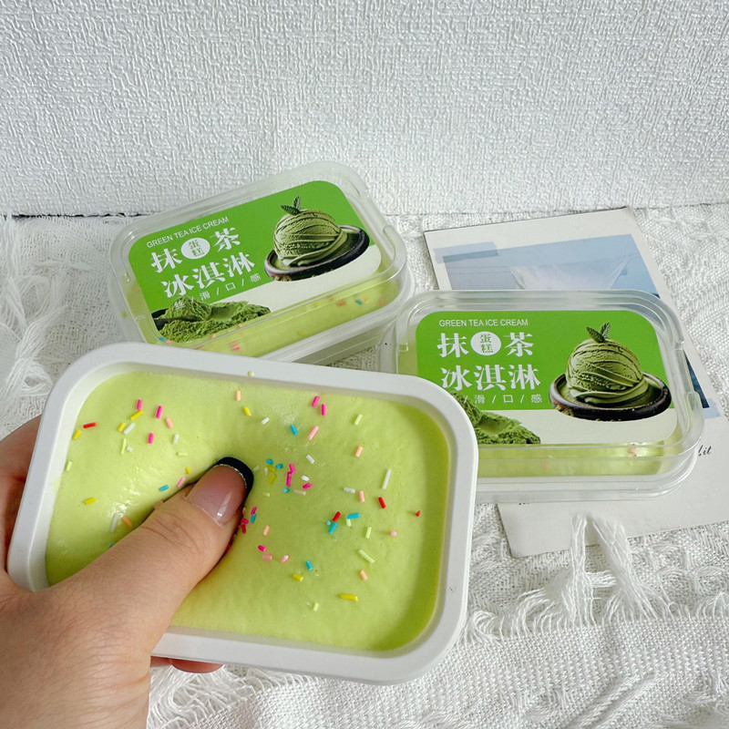 AliExpress Cake Shape Squeeze Fidget Toy Soft Stress Relief Decompression Toy Cute Desktop Ornament Decorative Figurine For Home Office, view 5