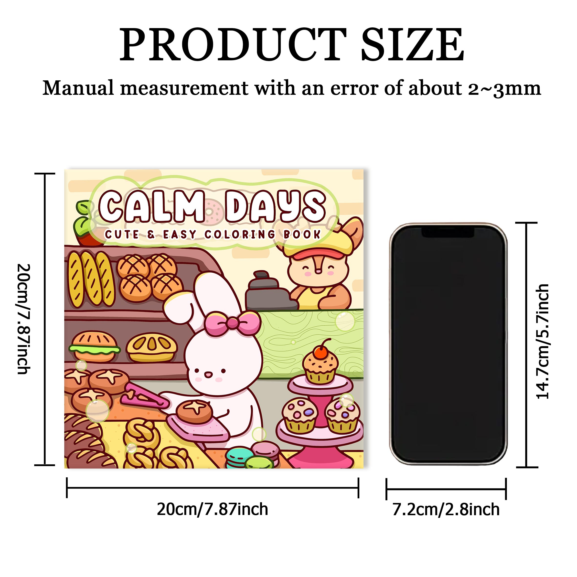 AliExpress CALM DAYS Bold-and-Easy Adult Coloring Book, view 2