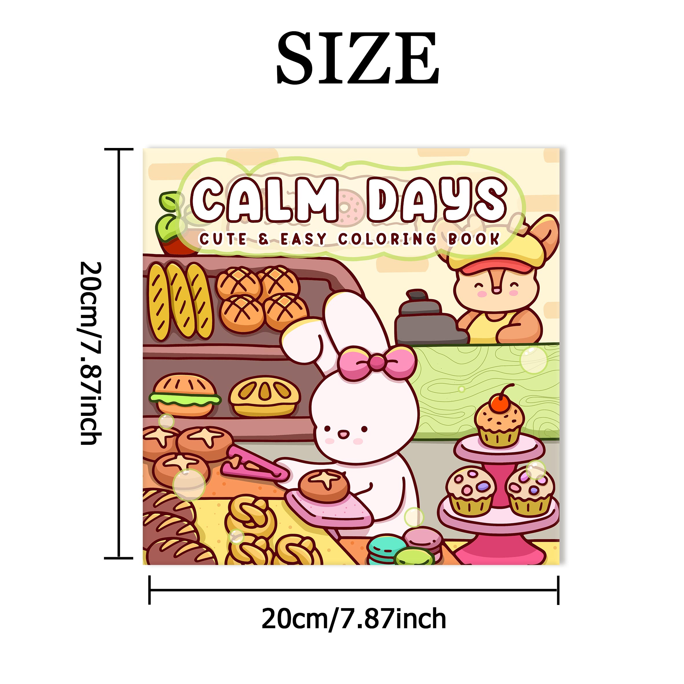 AliExpress CALM DAYS Bold-and-Easy Adult Coloring Book, view 3