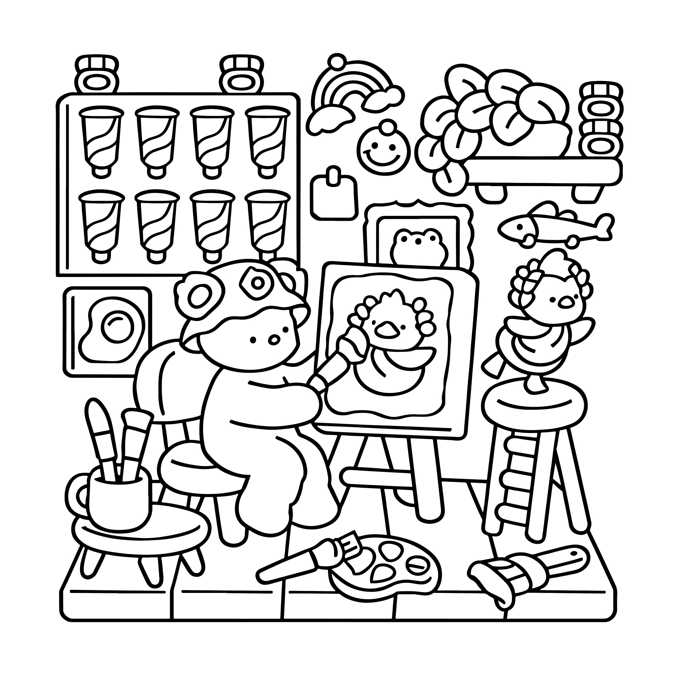 AliExpress CALM DAYS Bold-and-Easy Adult Coloring Book, view 4