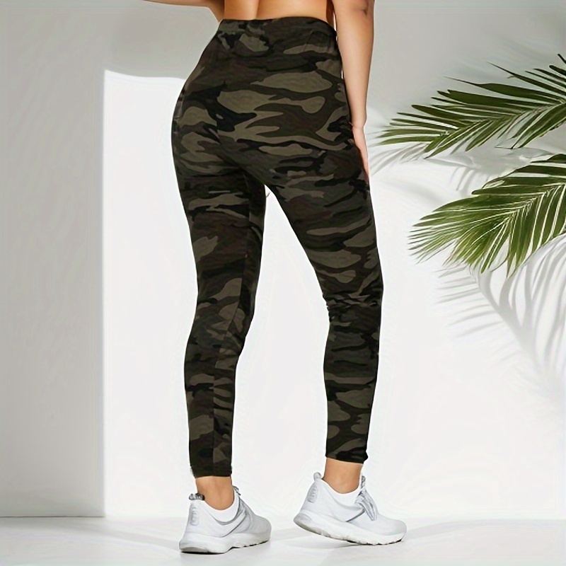 AliExpress Camouflage Printed White Gray Sexy Women's Leggings Sports Jacket Tight Pants High Elasticity Slim Fit Tight Pants, view 3