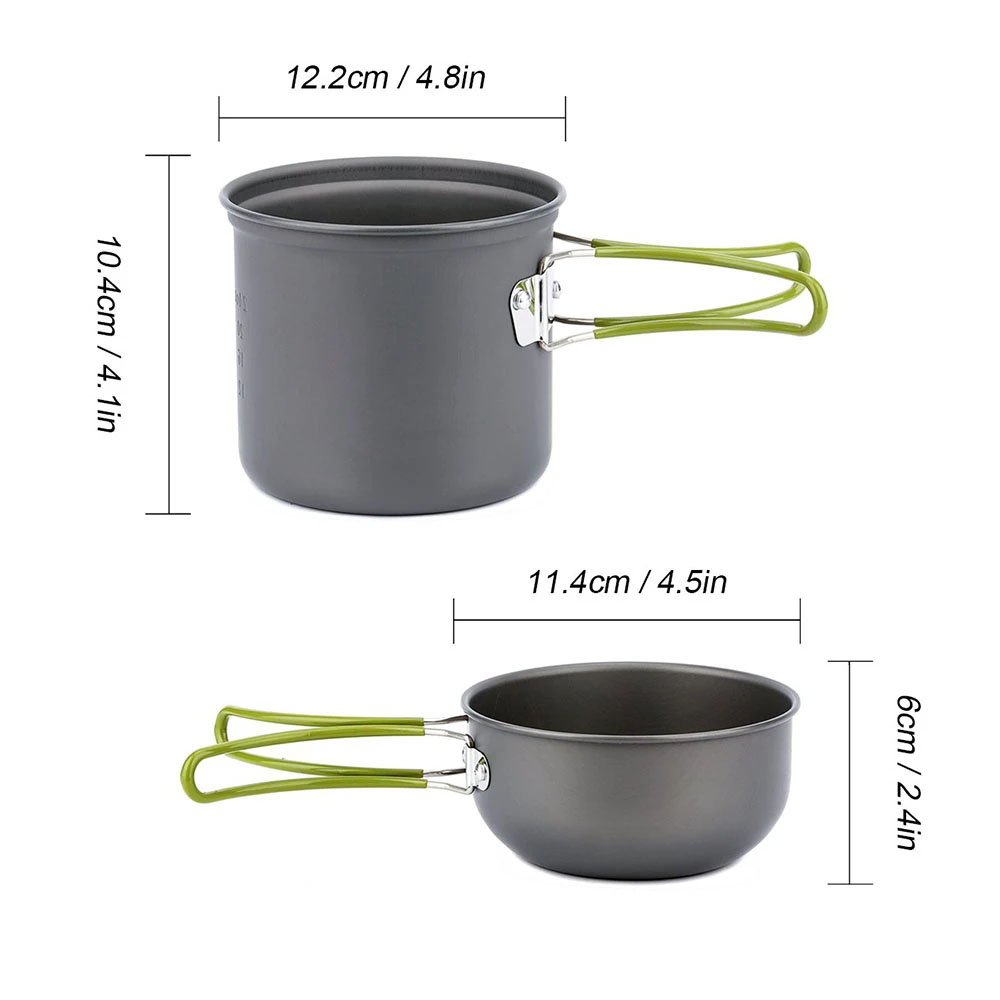 AliExpress Ultralight Camping Cookware Mess Kit, view 2