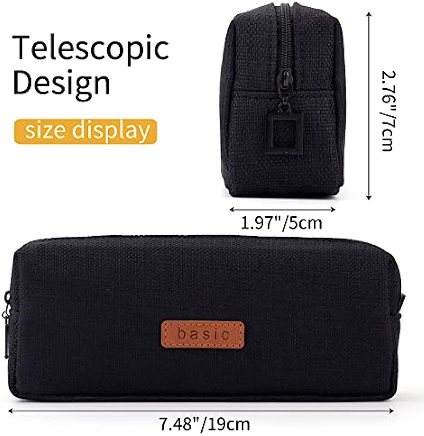 AliExpress Canvas Student Pencil Case Pouch, view 4