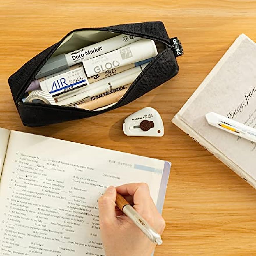 AliExpress Canvas Student Pencil Case Pouch, view 5