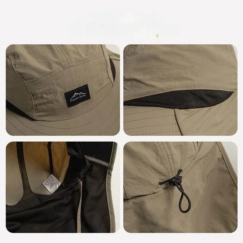 AliExpress Unisex Wide-Brim Quick-Dry Bucket Hat, view 6