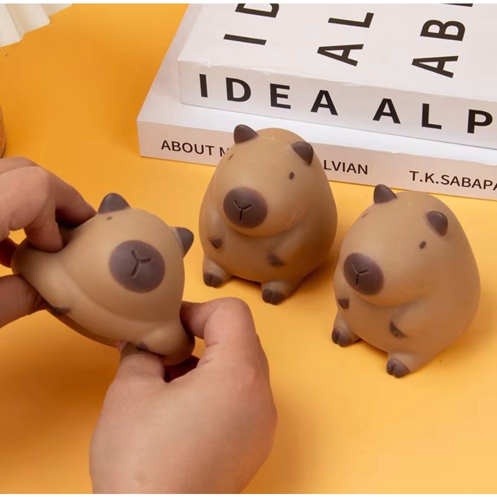 AliExpress Capybara Slow Rising Squishy Kawaii Squishy Fidget Toy Stress Relief Squeeze Toy for  Adults Gift, view 3