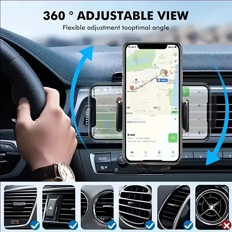 AliExpress Gravity Car Phone Holder for Spiral Air Vents, view 3