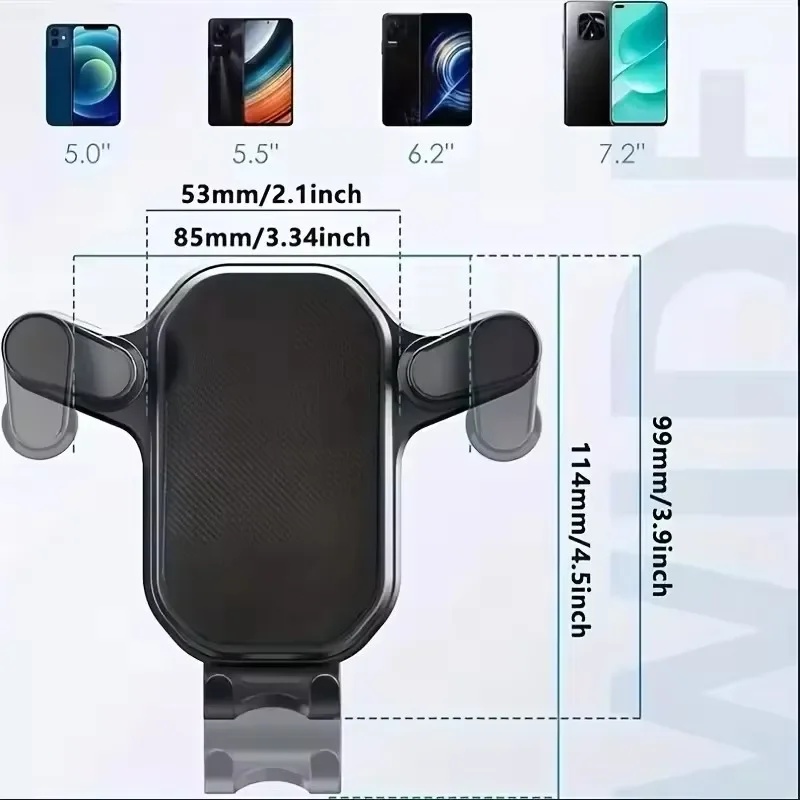 AliExpress Gravity Car Phone Holder for Spiral Air Vents, view 6