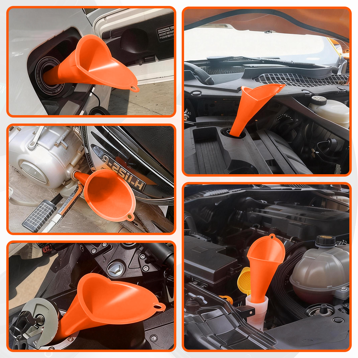 AliExpress Car Plastic Funnel Long Pole Fuel Water Coolant Cleaning Agent Gas Fuel Coolant Filling Tool Car Splash Proof Plastic Oil Funnel, view 6