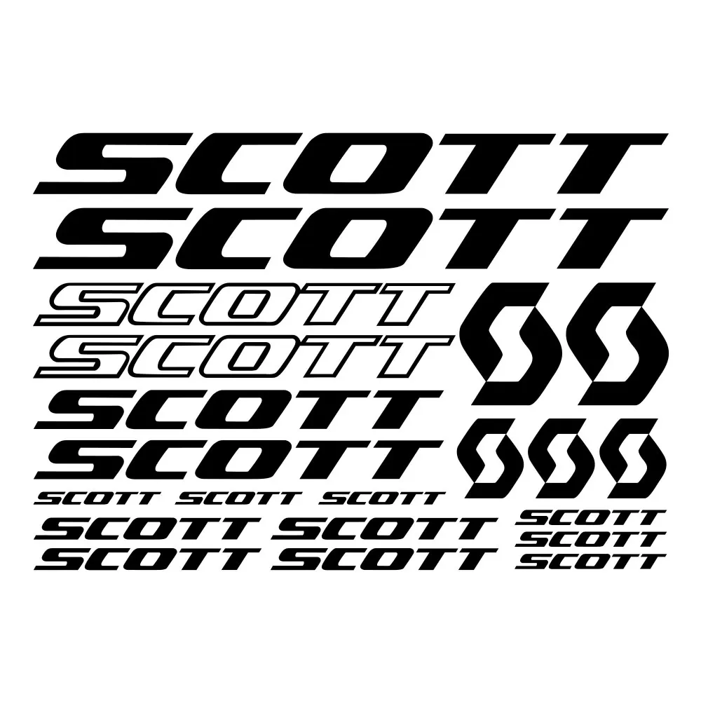 AliExpress Car Sticker 21pcs for SCOTT BIKE FRAME STICKERS DECALS SHEET BICYCLE CYCLING,32cm*22cm