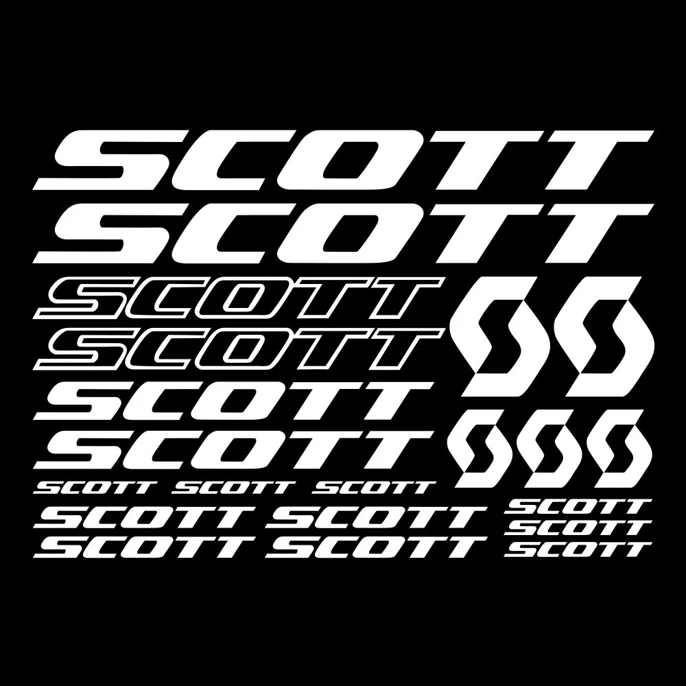 AliExpress Car Sticker 21pcs for SCOTT BIKE FRAME STICKERS DECALS SHEET BICYCLE CYCLING,32cm*22cm, view 2