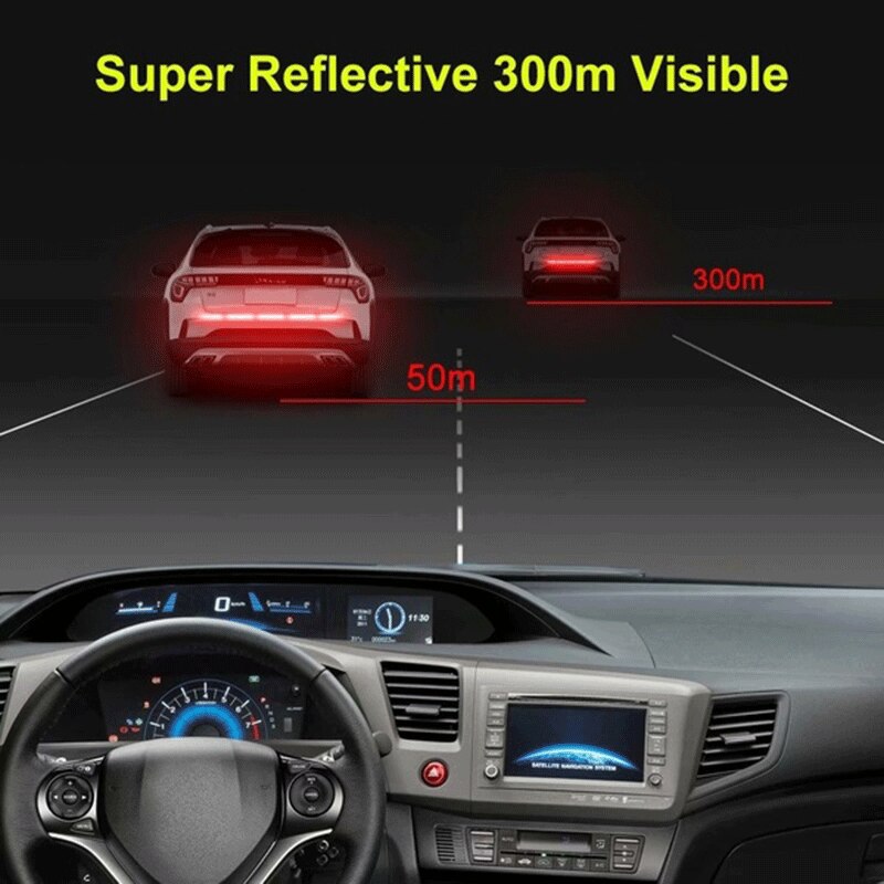 AliExpress Car Sticker Reflective Warning Safety Tape Anti Collision Warning Reflective Sticker for Automobile Trunk Night Reflective, view 2