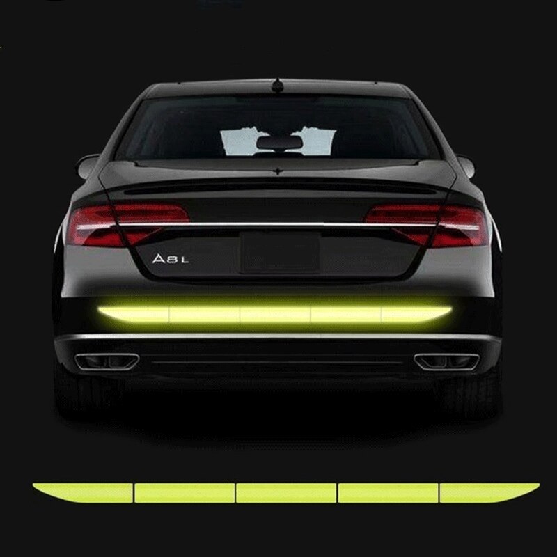AliExpress Car Sticker Reflective Warning Safety Tape Anti Collision Warning Reflective Sticker for Automobile Trunk Night Reflective, view 5